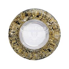 Feron Світильник вбудований CD830 круглий під лампу G5.3 MR16, з підсвіткою чорний золото