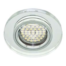 Feron Світильник вбудований 8060-2 круглий під лампу G5.3 MR16, з підсвіткою хром