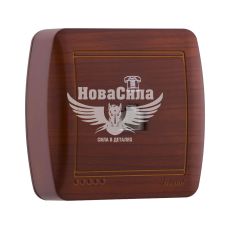 LEZARD DEMET Розетка телефонная евро, античный махагон