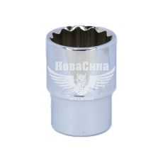 Головка торцева низька дванадцятигранна 1/2 22мм. (Toptul)