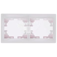 LEZARD MIRA Рамка 2-а горизонтальна, білий