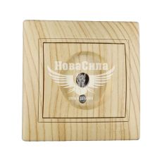 LEZARD MIRA Розетка TV концевая, дуб выбеленный матовый