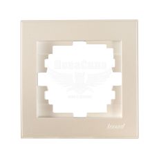LEZARD RAIN Рамка 1-а, жемчужно-белый перламутр с боковой вставкой