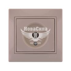 LEZARD MIRA Розетка TV проходная, крем