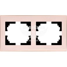 LEZARD RAIN Рамка 2-я горизонтальная, крем с боковой вставкой