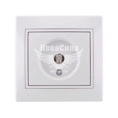 LEZARD MIRA Розетка TV проходная, белый