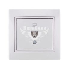 LEZARD MIRA Розетка комп'ютерна RJ45 CAT5, білий