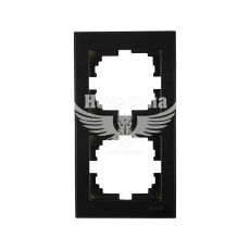 LEZARD RAIN Рамка 2-я вертикальная, антрацит с боковой вставкой