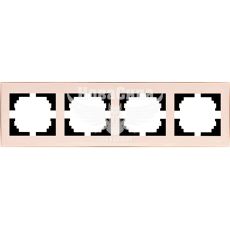 LEZARD RAIN Рамка 4-я горизонтальная, крем с боковой вставкой