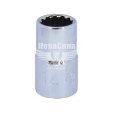 Головка торцева низька дванадцятигранна 1/2 14мм. (Toptul)