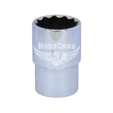 Головка торцева низька дванадцятигранна 1/2 19мм. (Toptul)