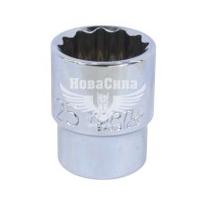 Головка торцева низька дванадцятигранна 1/2 25мм. (Toptul)