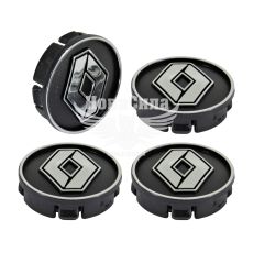 Ковпачки для титанових дисків Renault (КНР) 60/55мм. (чорний)