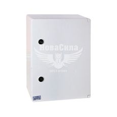 E.NEXT Корпус удароміцний з АБС-пластика e.plbox.400.500.175.3f.6m.blank, 400х500х175мм, IP65 з панеллю під 3 - фазний лічильник та 6 модулів