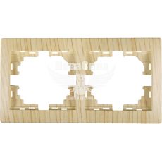 LEZARD MIRA Рамка 2-а горизонтальна, дуб вибілений матовий