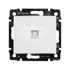 LEGRAND Valena Вимикач прохідний одинарний з підсвіткою, білий, без рамки