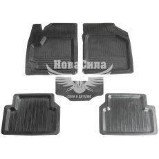 Автокилимки в салон D. Lanos (Polytep) (гумові) кт.-5шт. (високий борт)