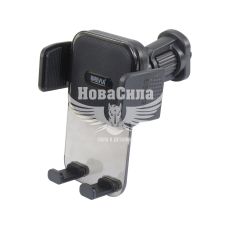 Автотримач для телефону (Brevia) AirVent Pro CrystalHold ширина до 90мм.