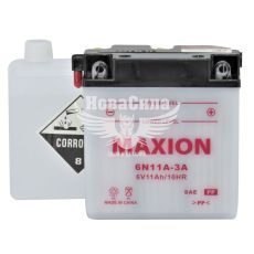 АКБ мото кислотний 6V 11-А/Ч L+ (Maxion) (121х58х130)