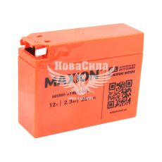 АКБ мото гелевий 12V 2,3-А/Ч R+ (Maxion) (113x39x85)
