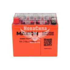 АКБ мото гелевий 12V 12-А/Ч L+ (Maxion) (150х87х130)