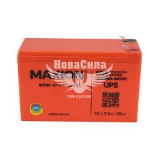 АКБ UPS 12V 7,5-А/Ч L+ (Maxion)