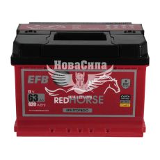 АКБ 63-А/Ч (Red Horse) EFB (R+) 620A (242х175х175мм.)