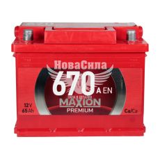 АКБ 65-А/Ч (Maxion) Premium (L+) 670A (242х175х190мм.)