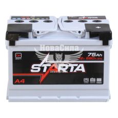 АКБ 75-А/Ч (Starta) (R+) 680A (276х175х190мм.)
