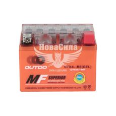 АКБ мото гелевий 12V 4-А/Ч R+ (OUTDO) (113х70х85)