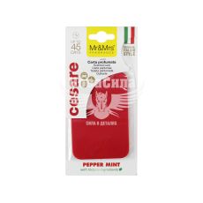 Ароматизатор (Mr&Mrs) Cesare Scented Card Red Peppermint (полімерний підвісний)