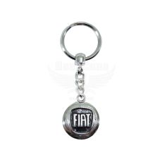 Брелок на ключі Fiat метал. чорний на ланц. (КНР)