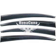 Вітровики VW Passat B6 з06-10р.в. седан клеючі (Sunplex) хром