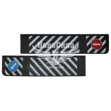 Бризговик причепа зад. Кірпіч Стрілка 1200х330мм. (Orko) (прав.+лів.)