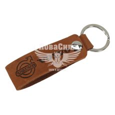 Брелок на ключи Volvo коричневый (Украина) (кожа)
