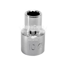 Головка торцева низька дванадцятигранна 1/2 10мм. (Hans)
