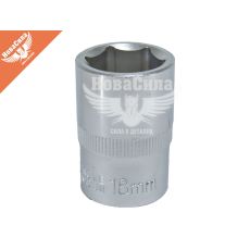 Головка торцевая низкая шестигранная 1/2 18мм. (Lavita)