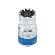Головка торцевая низкая двенадцатигранная Spline 1/2 13мм. (King ROY)