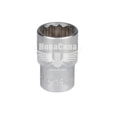 Головка торцевая низкая двенадцатигранная 1/2 18мм. (Yato)