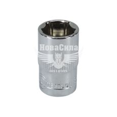 Головка торцевая низкая шестигранная 3/8 12мм. (Intertool) Хром ванадиум