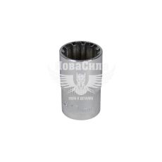 Головка торцева низька дванадцятигранна Spline 1/2 17мм. (Yato) хром