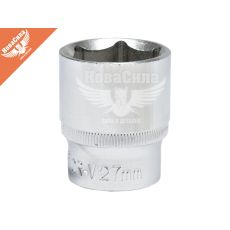 Головка торцевая низкая шестигранная 1/2 27мм. (Alloid)