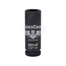 Головка торцева ударна висока шестигранна 1/2 18 мм. (Yato)