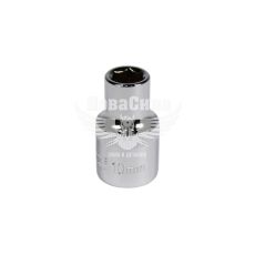 Головка торцева низька шестигранна 1/2 10мм. (Intertool) Хром ванадіум