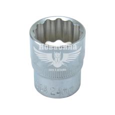 Головка торцевая низкая двенадцатигранная 1/2 24мм. (Intertool)
