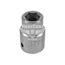 Головка торцевая низкая шестигранная 3/4 17мм. (Hans)