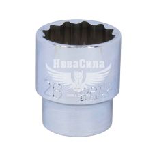 Головка торцевая низкая двенадцатигранная 1/2 28мм. (Toptul)