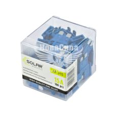 Запобіжники плоскі стандарт (Solar) уп. 100шт. (15A)