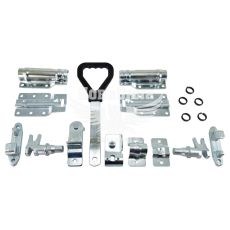 Замок механизм запорный 27мм. в сб. цинк широкая ручка (Авалон)