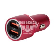 Зарядне для портативних пристроїв 12-24V (Zollex) 2USB-A 2400mA